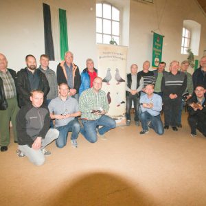 Gruppenfoto mit den Ausstellern